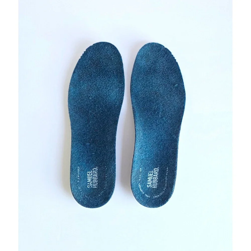 SAMUEL HUBBARD Spring Back Slippers Royal Blue 9.5 43 Monopett Felt Comfort - Picture 12 of 16